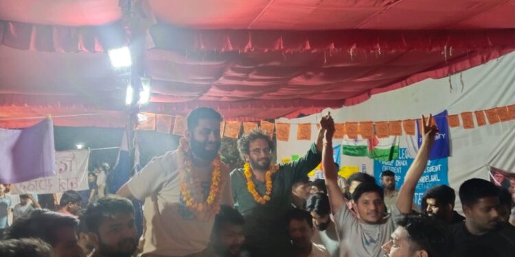 ABVP creates history in JNUSU: Wins 23 out of 42 Councillor Seats, major breakthrough the leftist strongholds