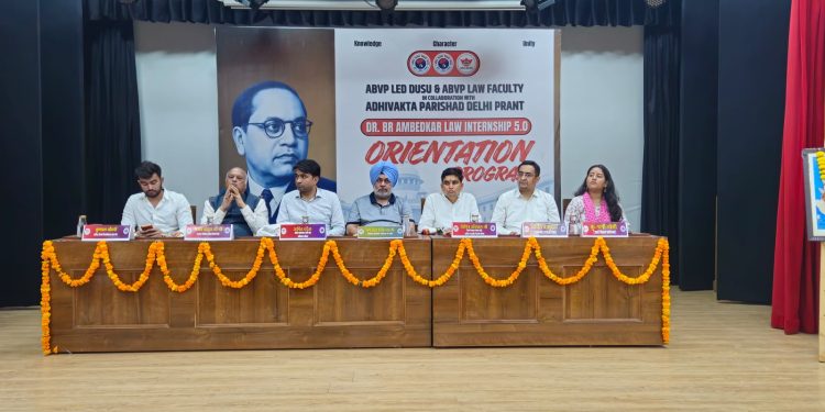 ABVP-led DUSU in collaboration with Adhivakta Parishad Delhi Prant Launches Dr. B.R. Ambedkar Law Internship 5.0