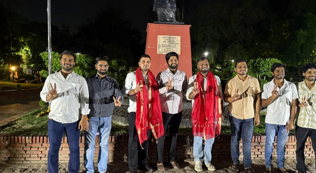 दिल्ली विश्वविद्यालय के आईसीसी चुनाव में अभाविप समर्थित प्रत्याशियों की जीत
