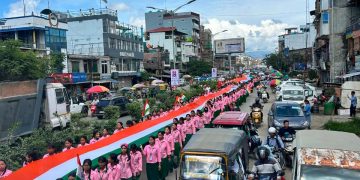 ABVP Imphal Mahanagar Organises Grand Tiranga Rally with Participation of 3,878 Students and Youth