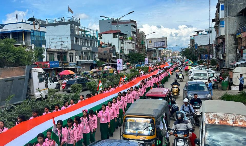 ABVP Imphal Mahanagar Organises Grand Tiranga Rally with Participation of 3,878 Students and Youth