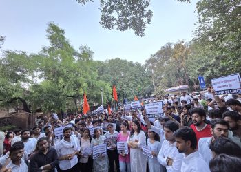 How Long Will Students’ Lives Be Put at Risk? ABVP Launches Protest with “No More Satya Niketan”
